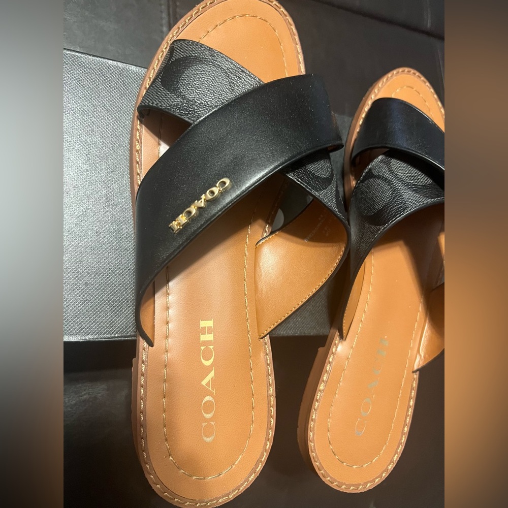 Coach Factory Outlet Hilda Sandal in Signature Canvas